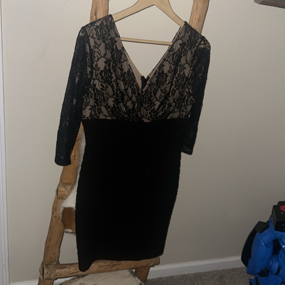 Adrianna Papell Black Dress - Picture 2 of 3